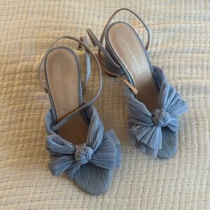 Loeffler Randall Camellia in Blue. Size 7.5. Worn once. Like new condition